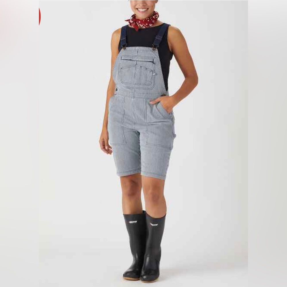 NWT Duluth Trading Co Women's Rootstock Gardening Short Overalls